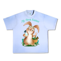 Grape Ice Babies First Easter Boys Urban Heavy Tee - Jasminsmagicworld