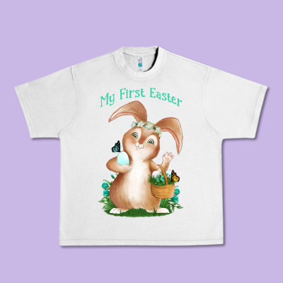 Babies First Easter Boys Urban Heavy Tee Designed By Jasminsmagicworld