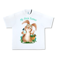 White Babies First Easter Boys Urban Heavy Tee - Jasminsmagicworld
