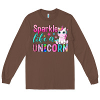 Chestnut sparkle like a unicorn Long Sleeve Tee - NancyCooperArtShop