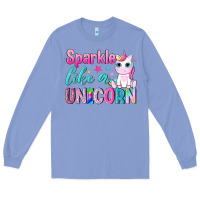 Colony Blue sparkle like a unicorn Long Sleeve Tee - NancyCooperArtShop