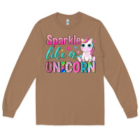 Toasted Coconut sparkle like a unicorn Long Sleeve Tee - NancyCooperArtShop