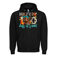 Black holy cow 100 days of school Zipper Hoodie - Artiststas