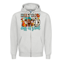 Dove Grey holy cow 100 days of school Zipper Hoodie - Artiststas