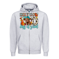 Heather Grey holy cow 100 days of school Zipper Hoodie - Artiststas