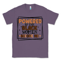 Lavender powered by the black women before me Classic Tee - MaliasSmallBusiness