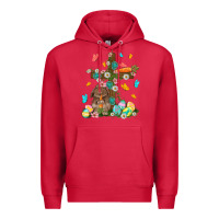 Cardinal Western Rabbit with Cross Easter Day Premium Hoodie - HowdyJamesFarm