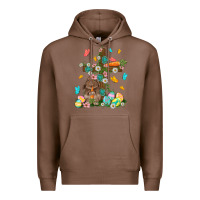 Chestnut Western Rabbit with Cross Easter Day Premium Hoodie - HowdyJamesFarm