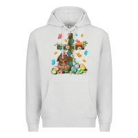 Dove Grey Western Rabbit with Cross Easter Day Premium Hoodie - HowdyJamesFarm