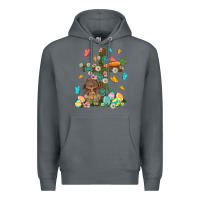Rock Western Rabbit with Cross Easter Day Premium Hoodie - HowdyJamesFarm