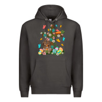 Smoke Western Rabbit with Cross Easter Day Premium Hoodie - HowdyJamesFarm