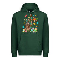 Sports Green Western Rabbit with Cross Easter Day Premium Hoodie - HowdyJamesFarm