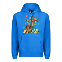 True Royal Western Rabbit with Cross Easter Day Premium Hoodie - HowdyJamesFarm