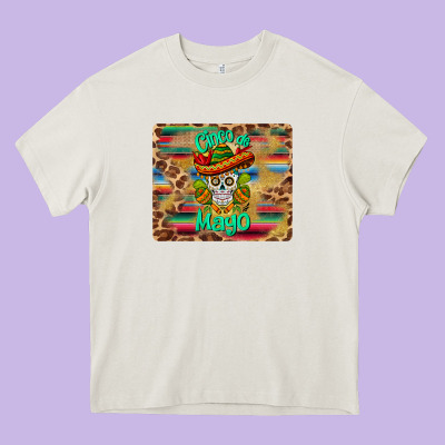 Cinco De Mayo Sombrero Skull Mousepad Heavy Core Tee Designed By Barkaloodesign