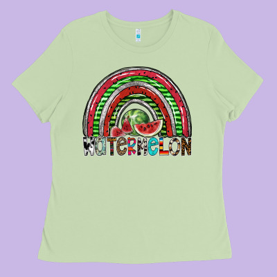Watermelon Ladies Tee Designed By Sublimationcraftshop