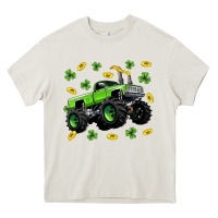 Cream Monster truck st patricks day Heavy Core Tee - Neo Western