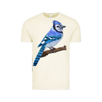Vintage Arctic Blue Jay Bird Vintage Tee - LillyAllenDesigns
