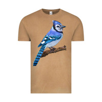 Vintage Camel Blue Jay Bird Vintage Tee - LillyAllenDesigns