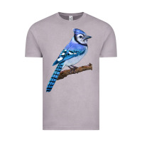 Vintage Zinc Blue Jay Bird Vintage Tee - LillyAllenDesigns
