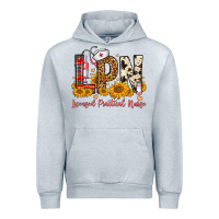 Heather Grey Western Lpn Licensed Practical Nurse Urban Hoodie - FaDigitalArtStudio
