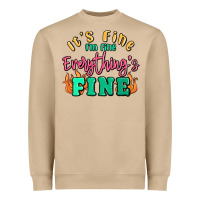Mushroom its fine im dine everythings fine Heavyweight Sweatshirt - MaliasSmallBusiness