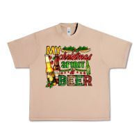Burro my christmas spirit is beer with beer bottles Urban Heavy Tee - AdoDesignShop