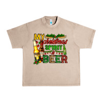 French Oak my christmas spirit is beer with beer bottles Urban Heavy Tee - AdoDesignShop