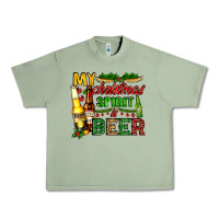 My Christmas Spirit Is Beer With Beer Bottles Urban Heavy Tee | Teevron