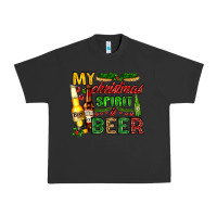 Pigment Black my christmas spirit is beer with beer bottles Urban Heavy Tee - AdoDesignShop