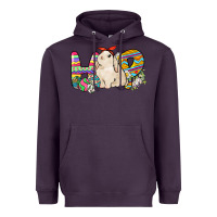 Plum Hop rabbit Heavyweight Hoodie - NancyCooperArtShop