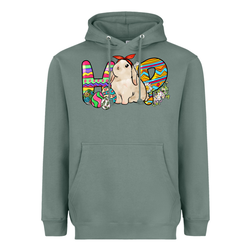 Hop Rabbit Heavyweight Hoodie by NancyCooperArtShop | Teevron