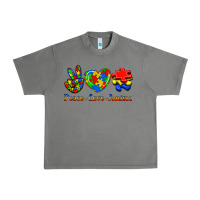 Tornado Peace Love Autism Urban Heavy Tee - Jasminsmagicworld