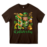 Chocolate Brown My 1 st st. patricks day Heavy Core Tee - Neo Western