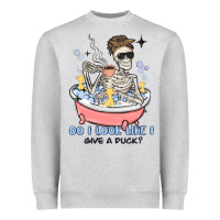 Heather Grey do i look like i give a duck Heavyweight Sweatshirt - MaliasSmallBusiness