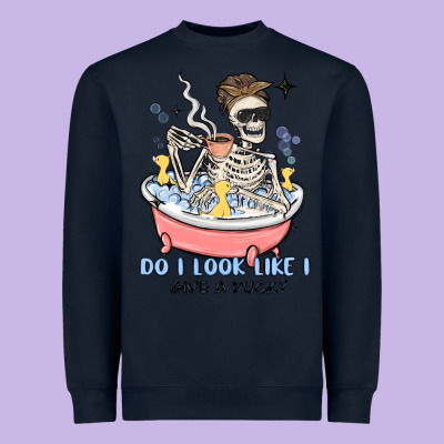 Do I Look Like I Give A Duck Heavyweight Sweatshirt Designed By Maliassmallbusiness