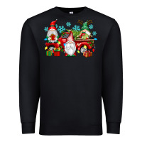 Black christmas gnome truck Premium Sweatshirt - texasbilliewilder