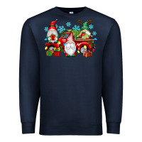 Navy christmas gnome truck Premium Sweatshirt - texasbilliewilder
