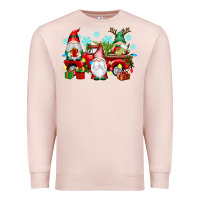 Pale Pink christmas gnome truck Premium Sweatshirt - texasbilliewilder