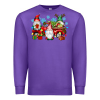 Purple christmas gnome truck Premium Sweatshirt - texasbilliewilder