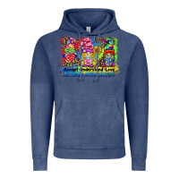 Vintage Denim accept understand love autism awareness western background Vintage Hoodie - BarkalooDesign