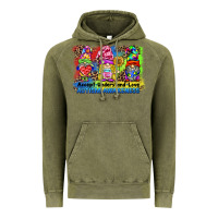 Vintage Olive accept understand love autism awareness western background Vintage Hoodie - BarkalooDesign