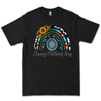 Black happy mother's day rainbow Premium Tee - CowhideDigitalArt