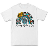 White happy mother's day rainbow Premium Tee - CowhideDigitalArt