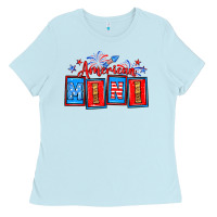 Baby Blue American mini Ladies Tee - Neo Western