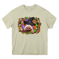 Mossy halloween pig Heavy Core Tee - CowhideDigitalArt