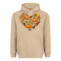 Mushroom Fall Heart Heavyweight Hoodie - texasbilliewilder