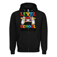 Black level 100 days of school completed Zipper Hoodie - Artiststas