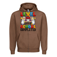 Chestnut level 100 days of school completed Zipper Hoodie - Artiststas