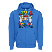 True Royal level 100 days of school completed Zipper Hoodie - Artiststas