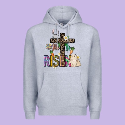 He Is Risen Easter Day Premium Hoodie Designed By Howdyjamesfarm